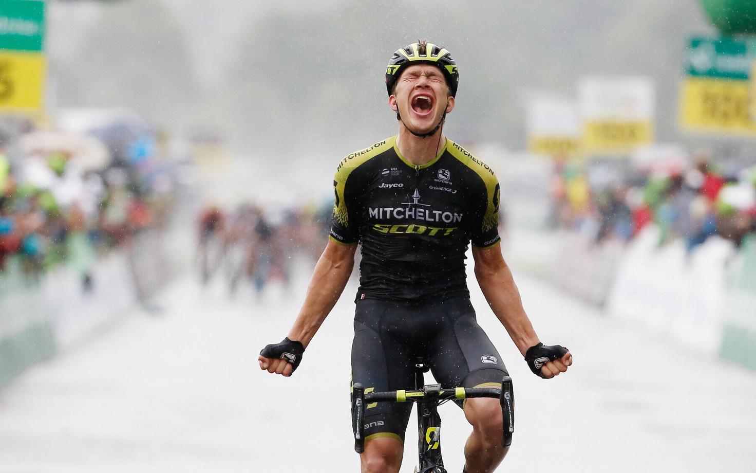 Christopher Juul-Jensen võitmas Šveitsi tuuri neljandat etappi