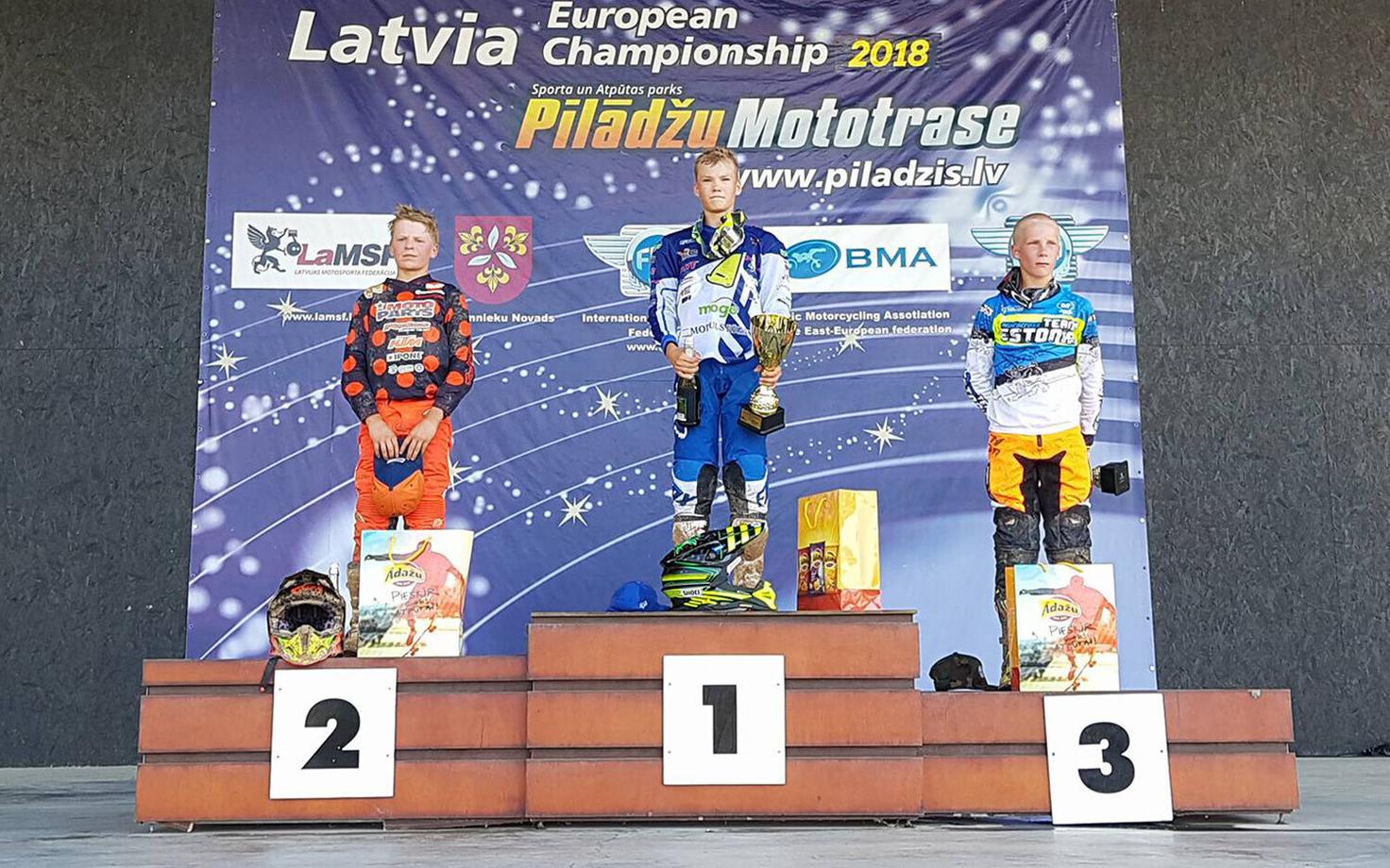 Stelpe 85cc poodium, Mikk Martin Lõhmus (paremal)