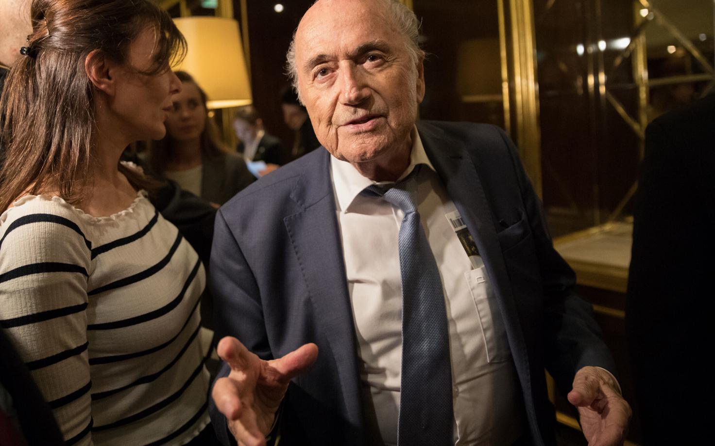 Sepp Blatter Moskvas.