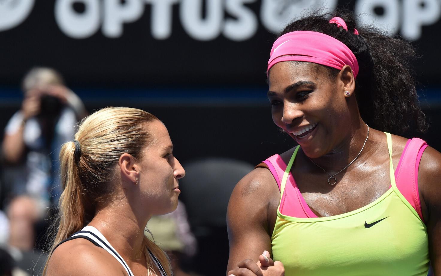Dominika Cibulkova ja Serena Williams