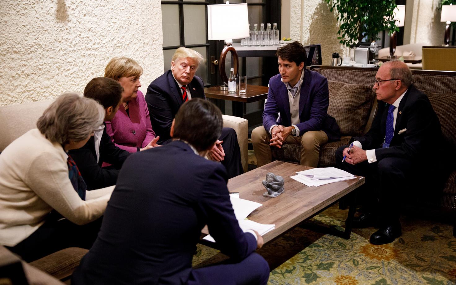 Trump G7 tippkohtumisel.