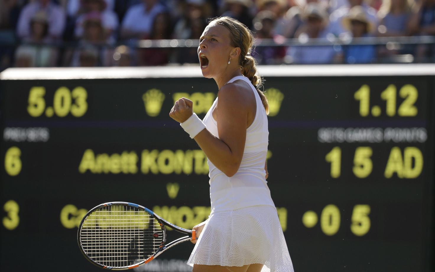 Anett Kontaveit 2017. aasta Wimbledoni turniiril.