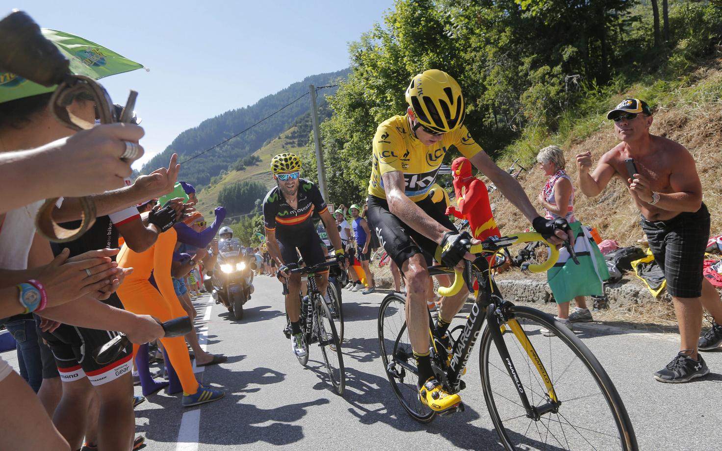 Chris Froome Alpe d'Huezi etapil