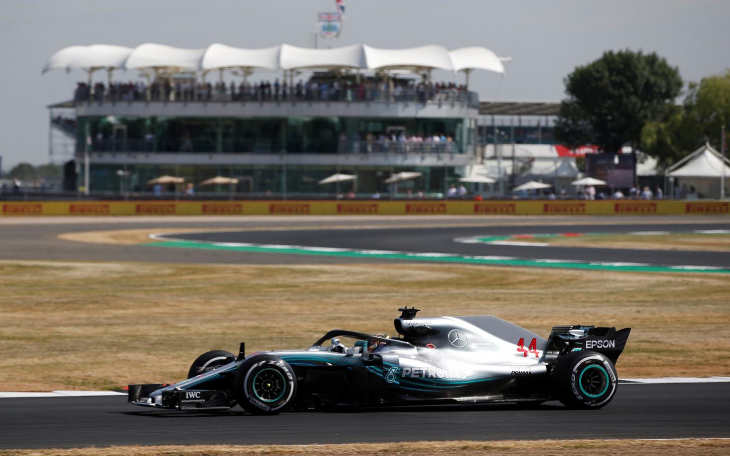 Lewis Hamilton Silverstone'is.