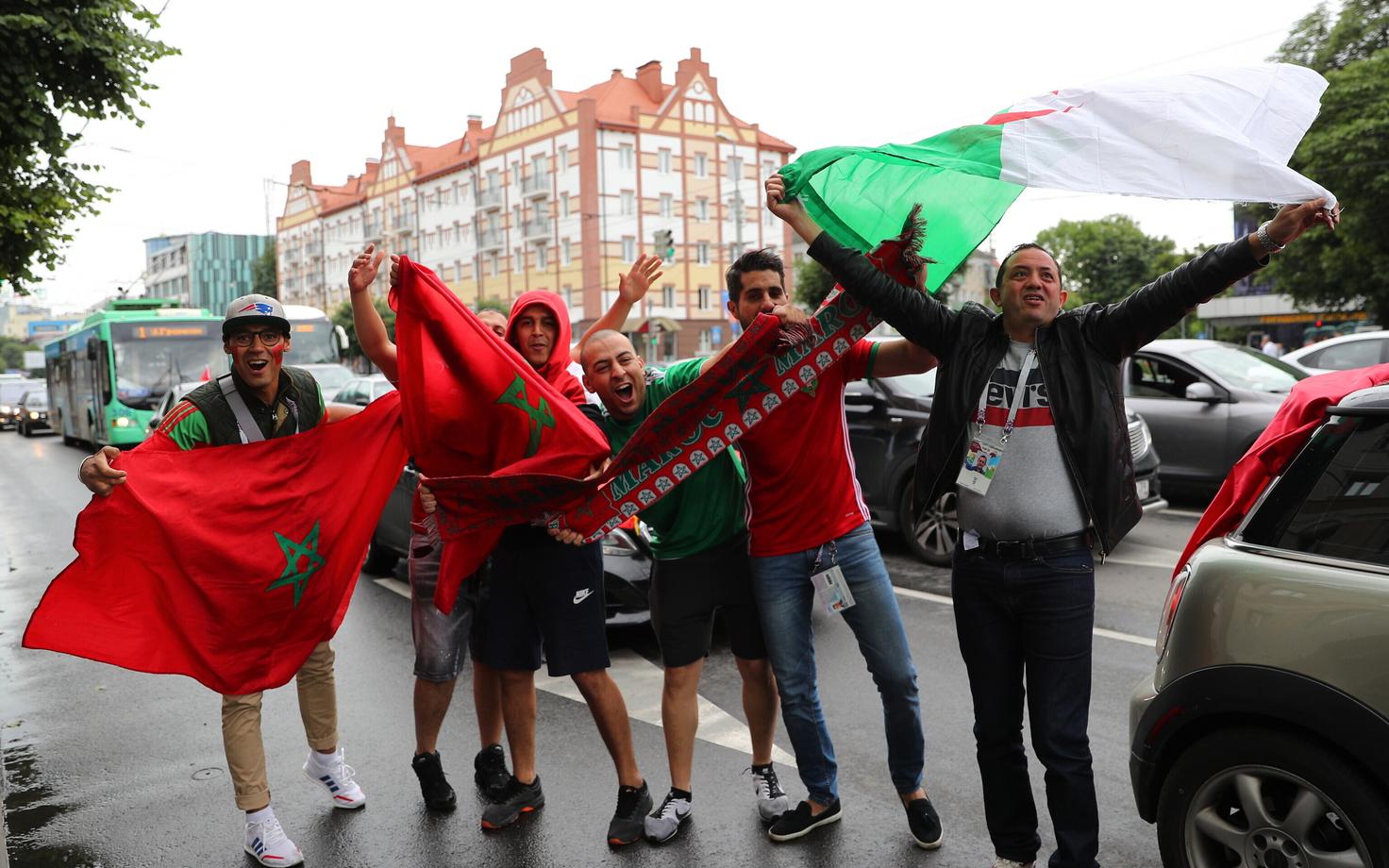 Maroko ja Alžeeria poolehoidjad jalgpalli MM-il