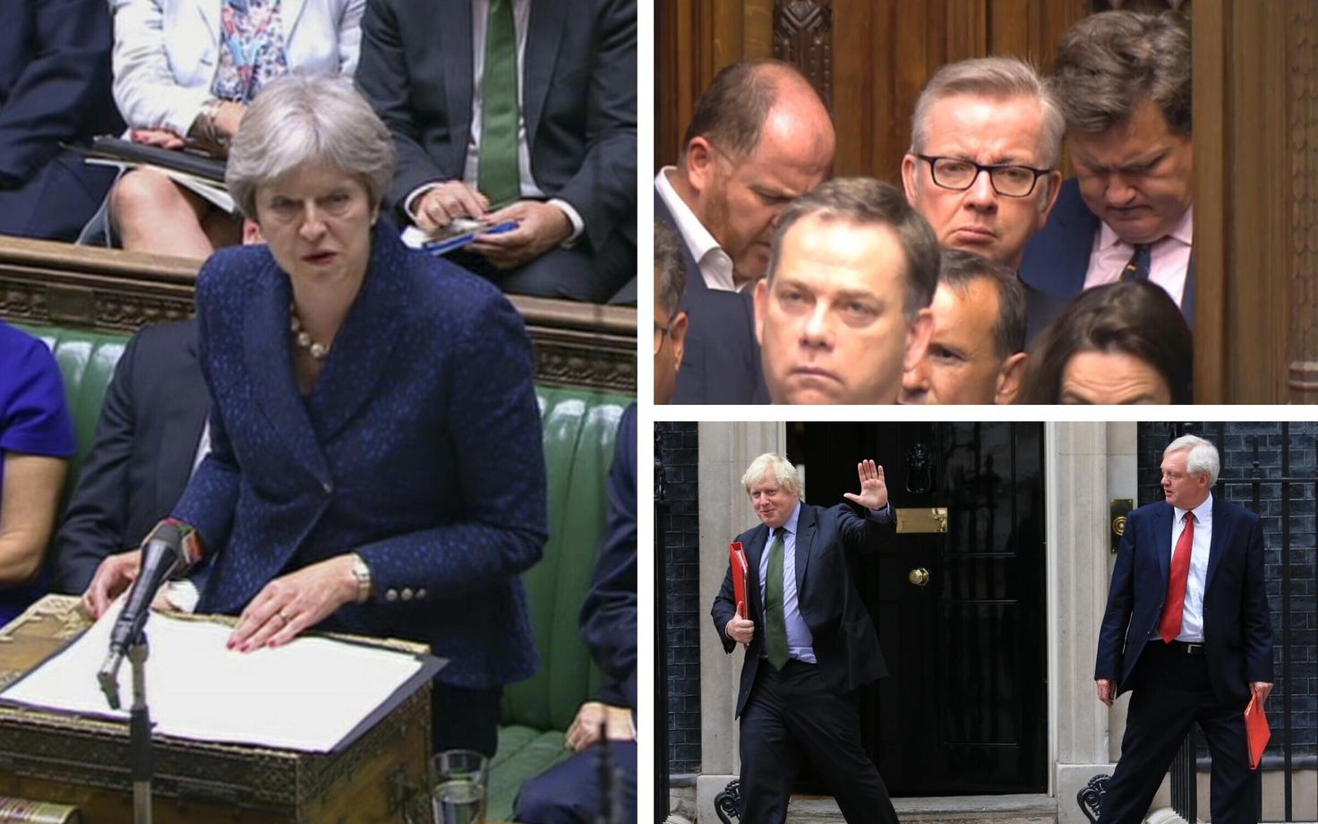 Theresa May, Michael Gove, Boris Johnson, David Davis.