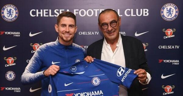 Jorginho ja Maurizio Sarri