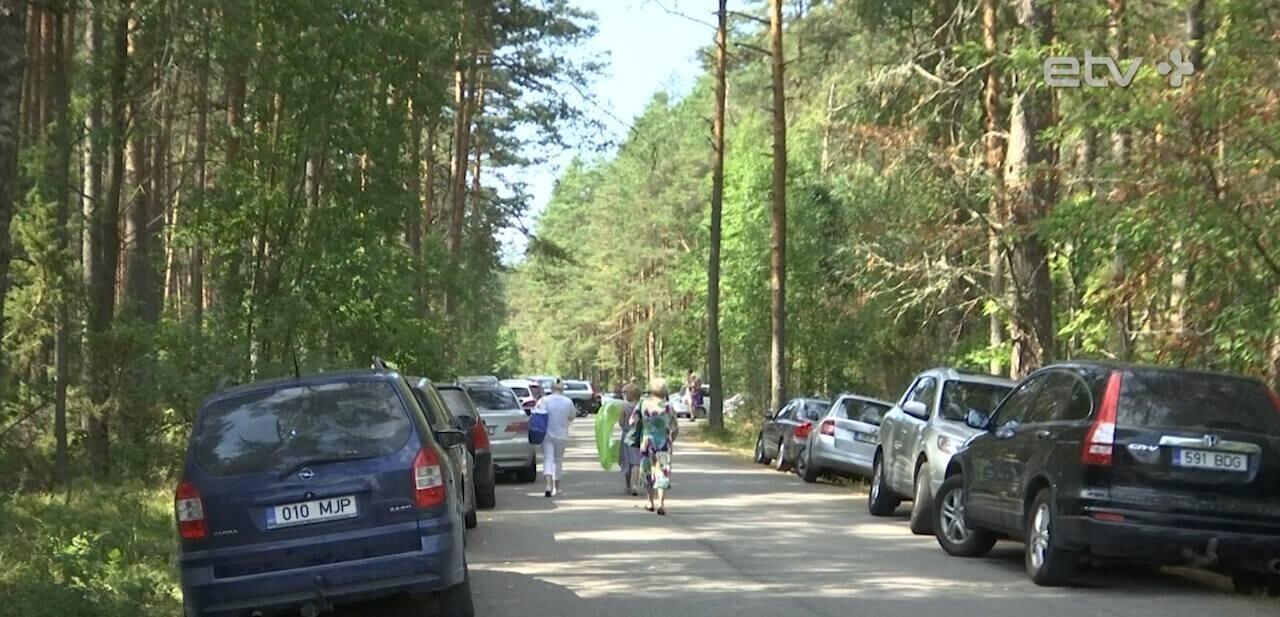 Проблема с парковкой у Чудского озера повторяется каждое лето.