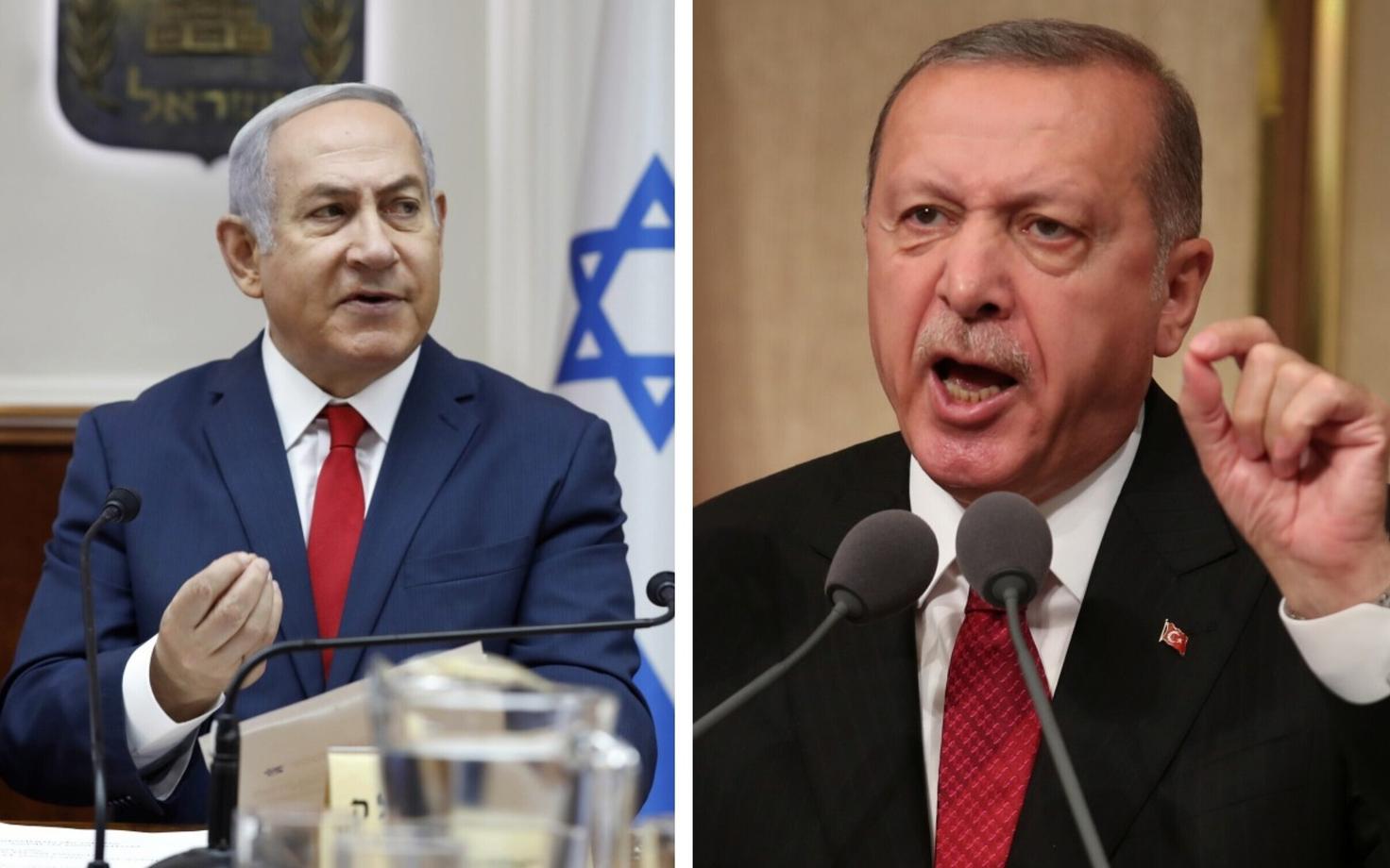 Iisraeli peaminister Benjamin Netanyahu ja Türgi president Recep Tayyip Erdogan.