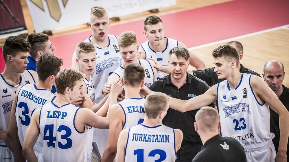 Eesti U-18 meeste korvpallikoondis.