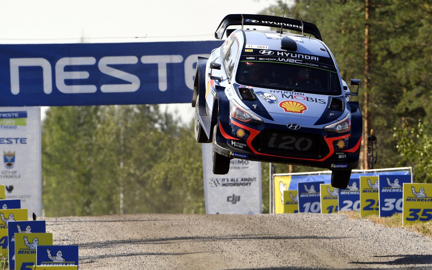 Thierry Neuville (Hyundai) Soome rallil.