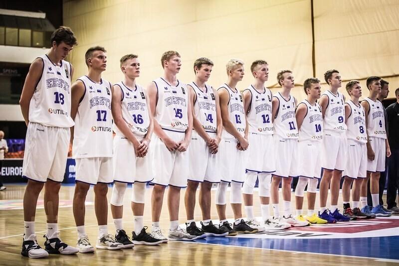 Eesti noormeeste U-16 korvpallikoondis möödunud suvel