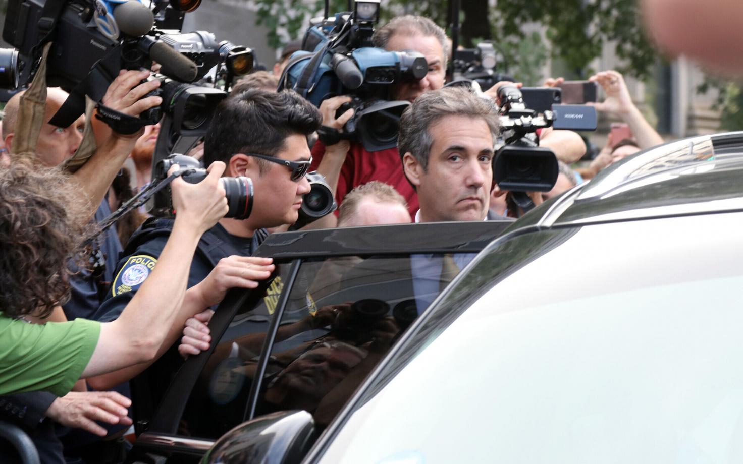 Michael Cohen Manhattani kohtu juures 21. augustil.