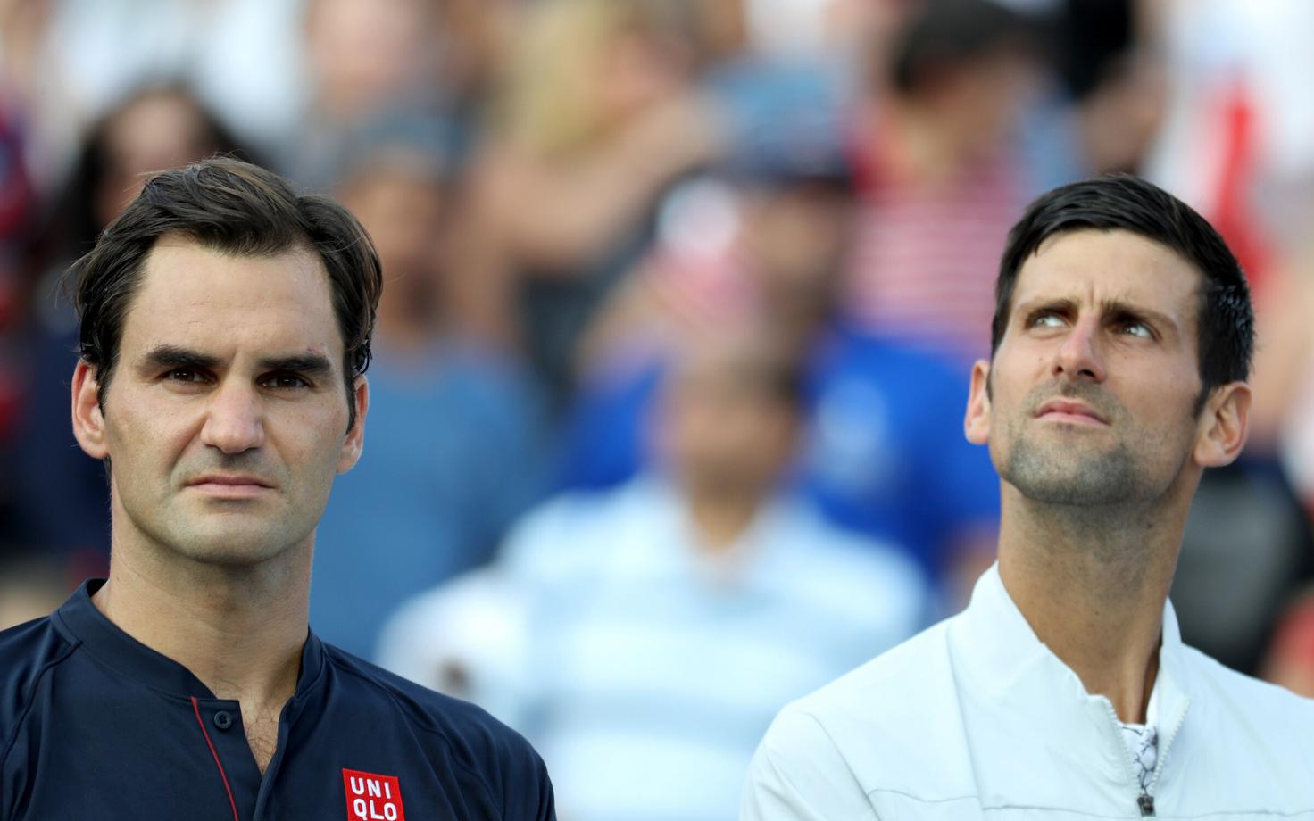 Roger Federer ja Novak Djokovic