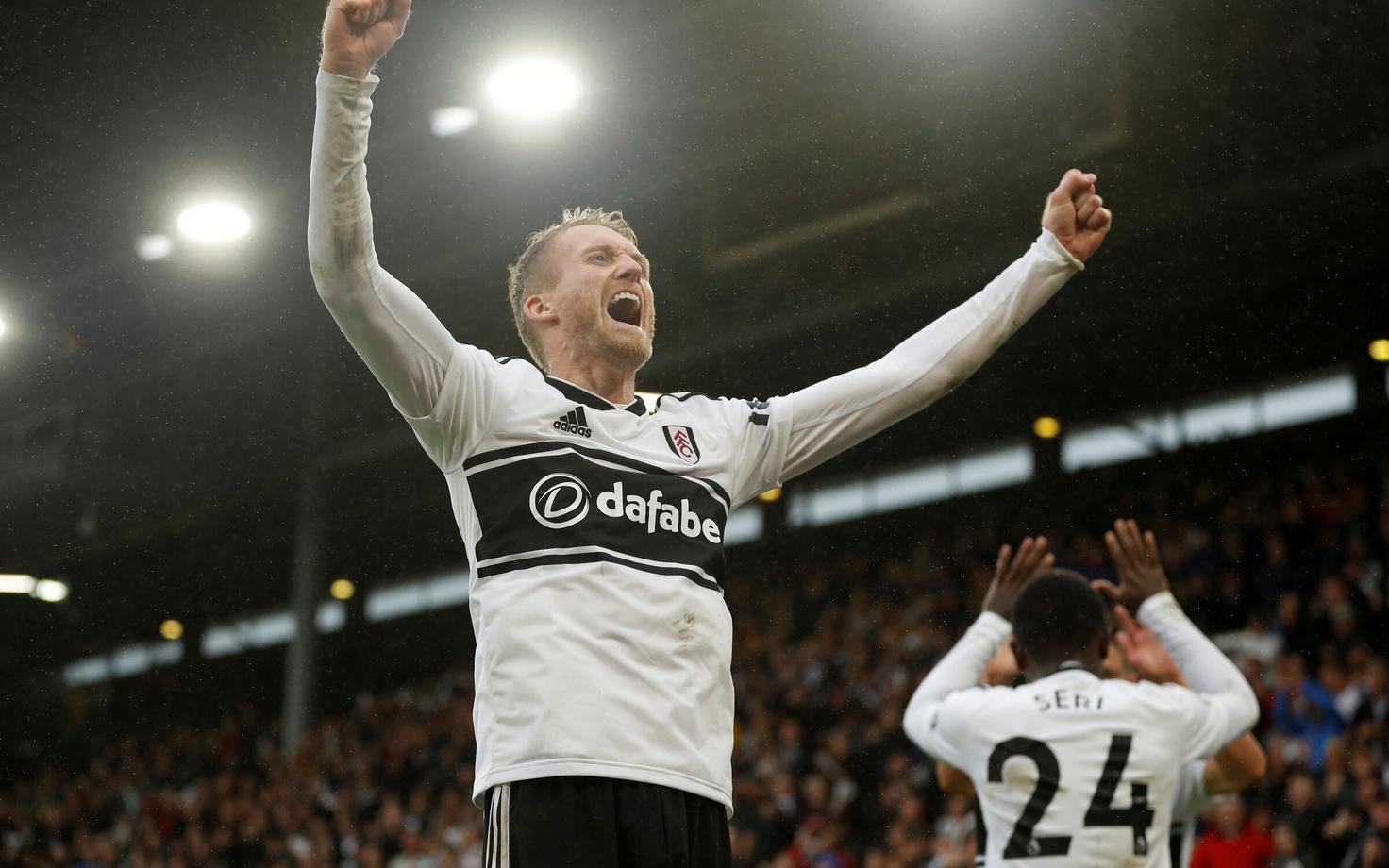 Andre Schurrle tähistab Fulhami võitu