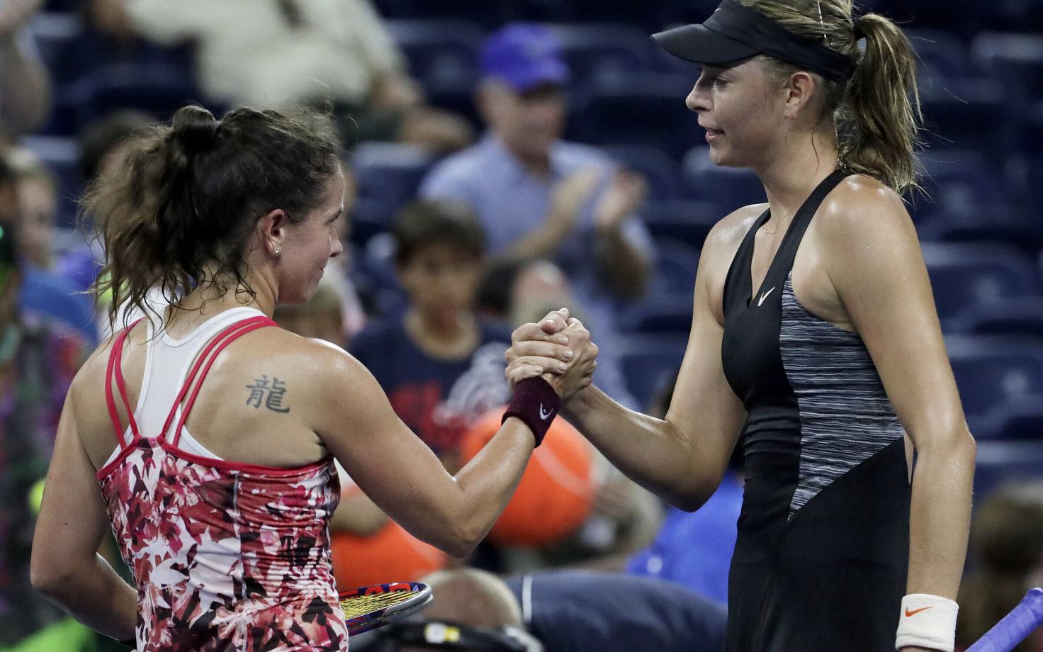 Patty Schnyder ja Maria Šarapova US Openil