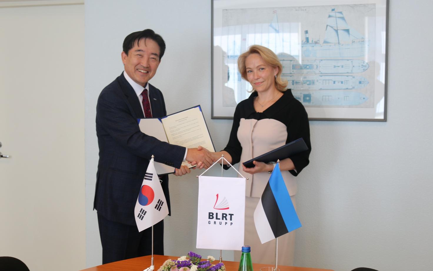 Председатель правления Panasia Роберт Су-Тай Ли и председатель правления BLRT Grupp Вероника Ивановская.