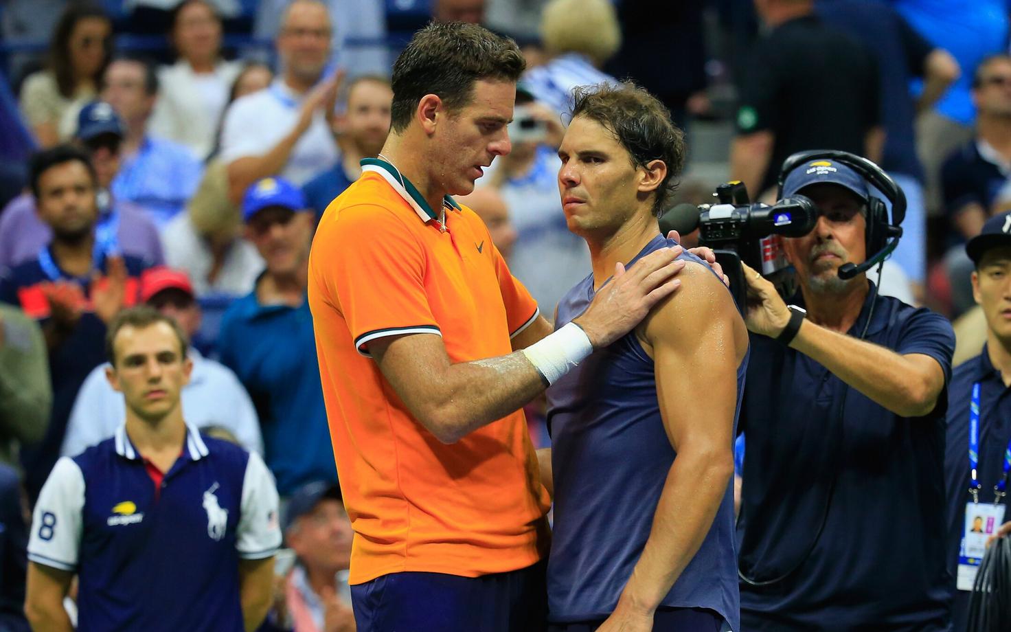 Juan Martin del Potro ja Rafael Nadal