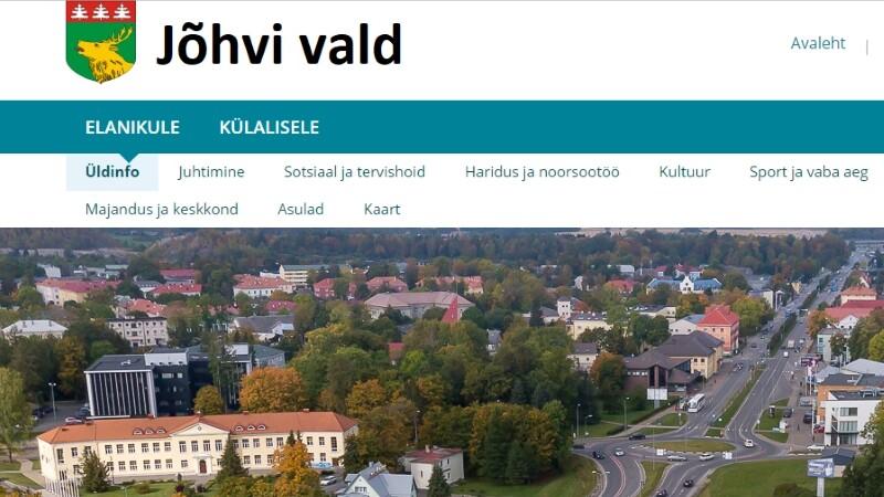 Сайт Йыхви пока доступен только на эстонском языке.