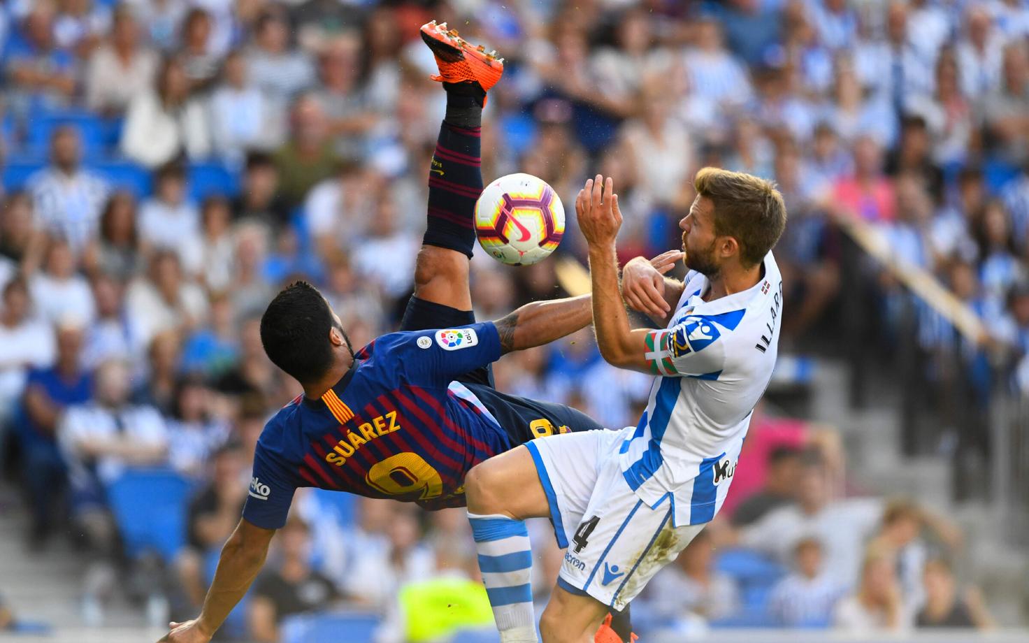 Luis Suarez (vasakul) ja Asier Illarramendi (paremal)