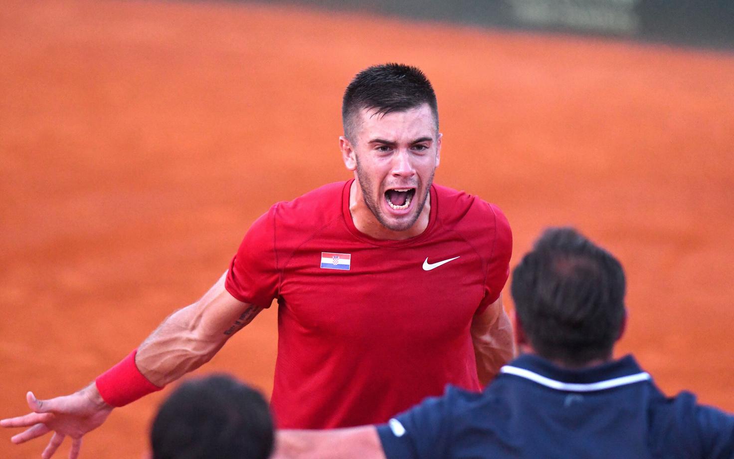 Borna Coric viis Horvaatia Davis Cupi finaali.