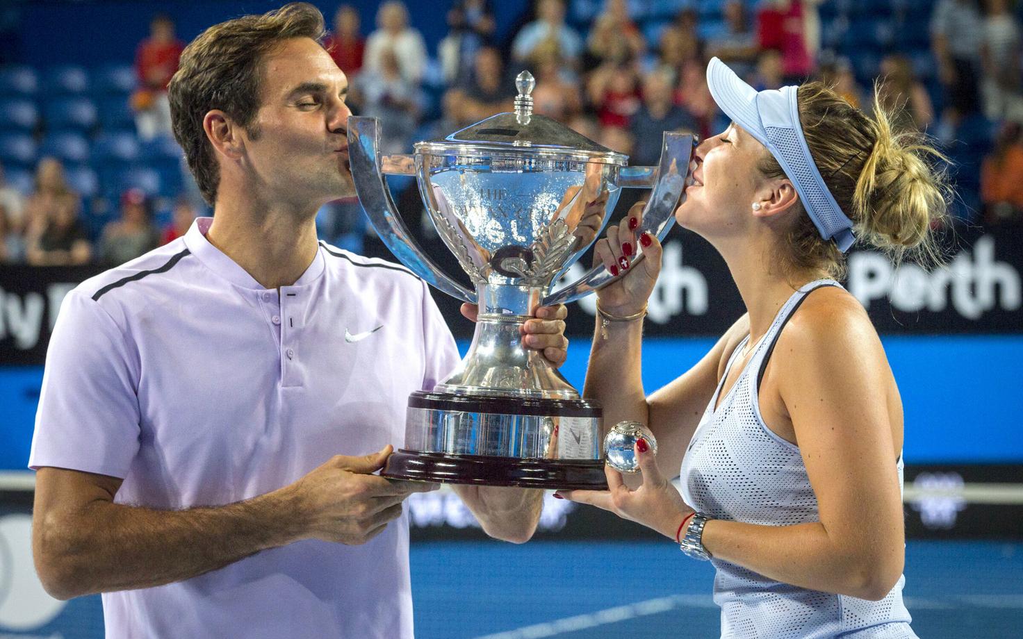 Federer ja Bencic võitsid tänavu Šveitsi esimese Hopmani karika alates 2001. aastast