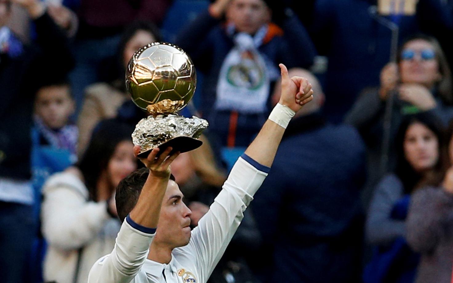 Mullu pälvis Ballon d'Ori Cristiano Ronaldo