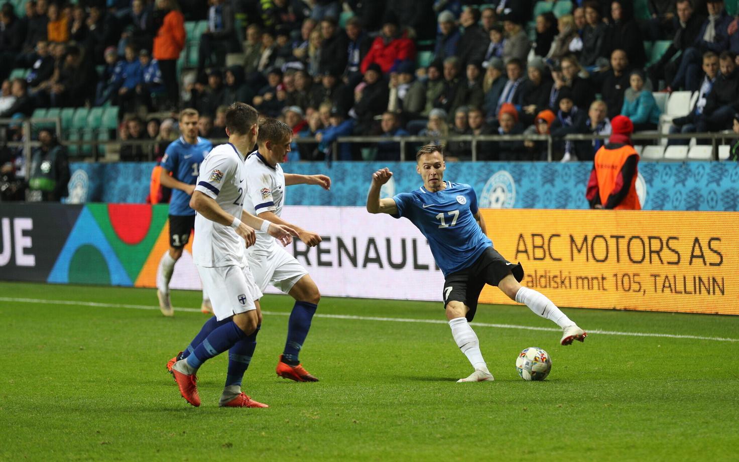 UEFA Rahvuste liiga mäng Eesti - Soome Lilleküla staadionil