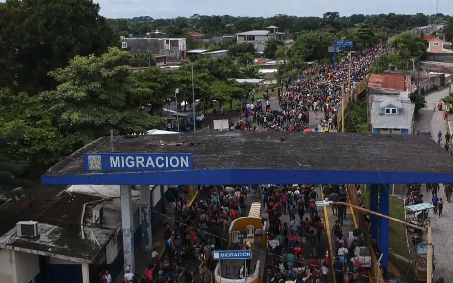 USA-sse suunduv Hondurase migrantide karavan.