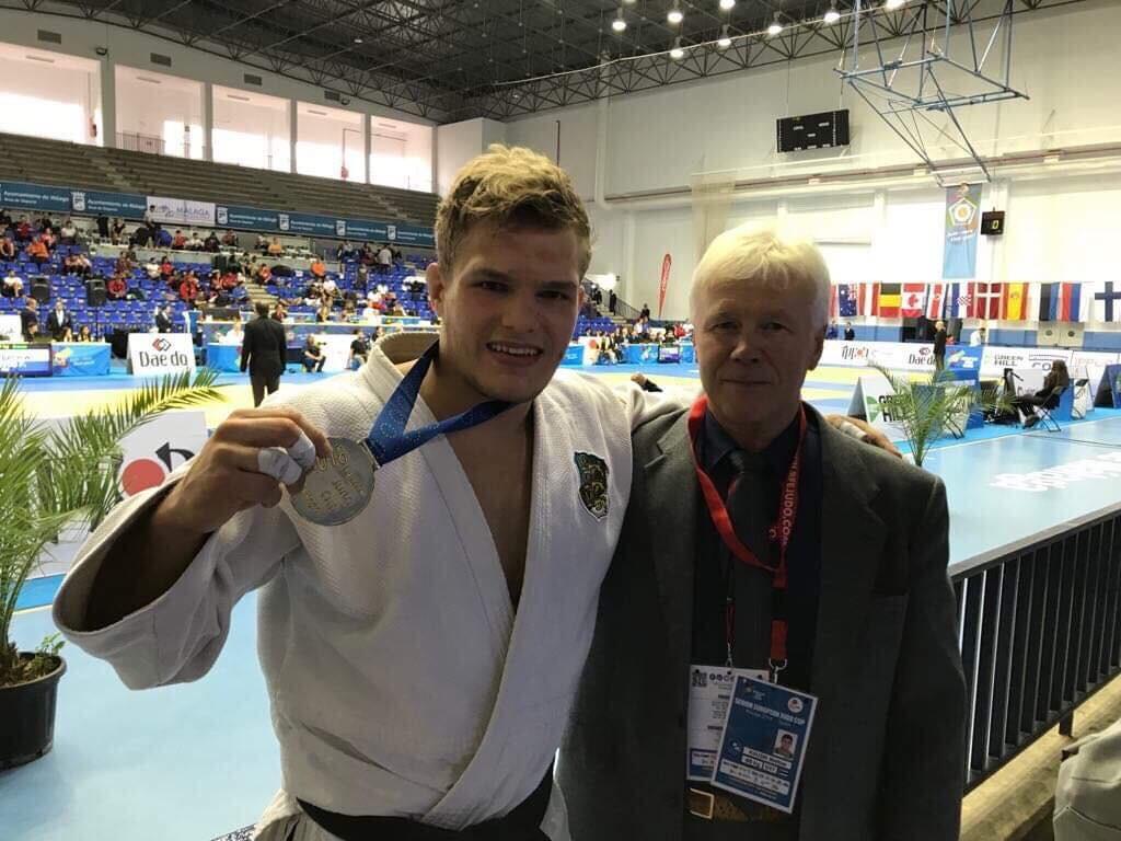 Mattias Kuusik (vasakul) koos treener Andres Põhjalaga