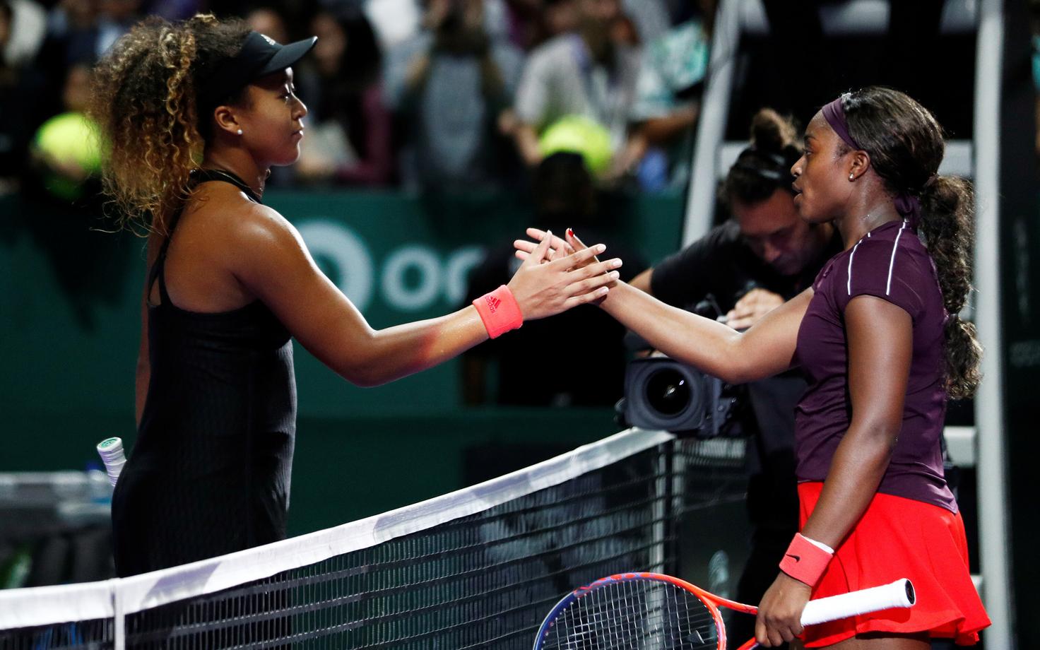Naomi Osaka (vasakul) ja Sloane Stephens
