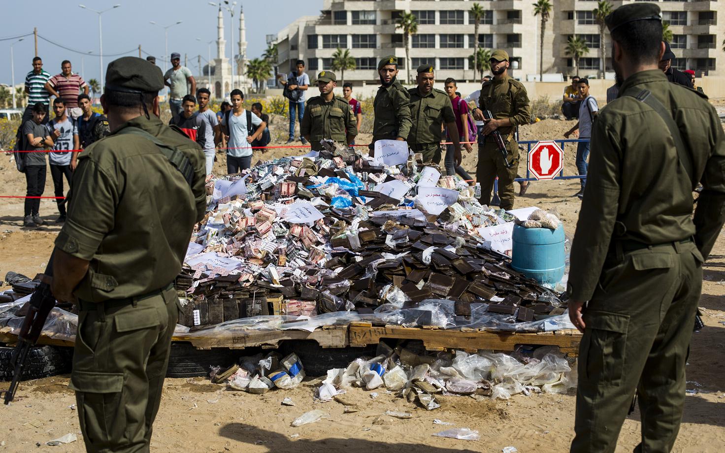 Hamasile lojaalsed Palestiina julgeolekujõud.