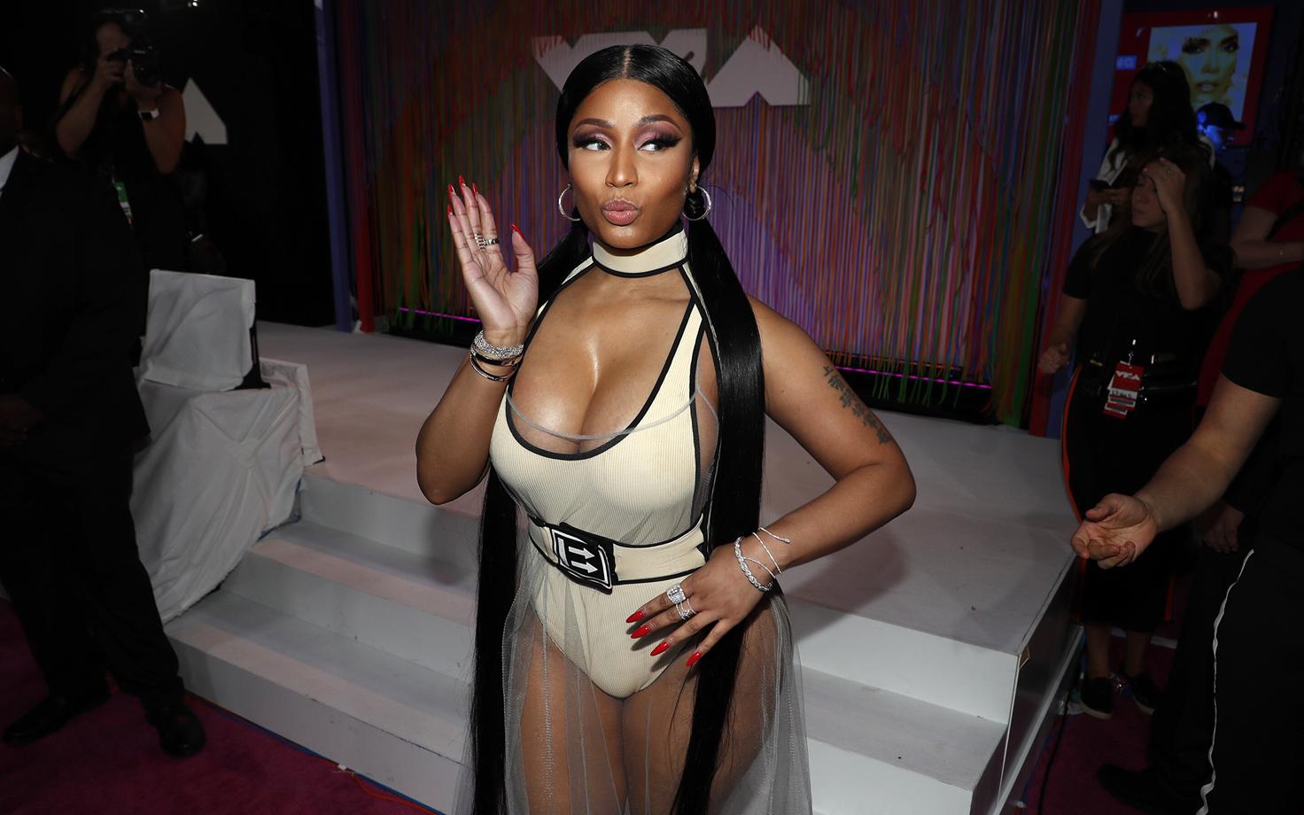Nicki Minaj 2018. aasta muusikaauhindade jagamisel.