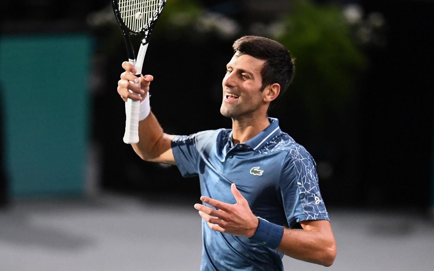 Novak Djokovic Pariisi Masters turniiril