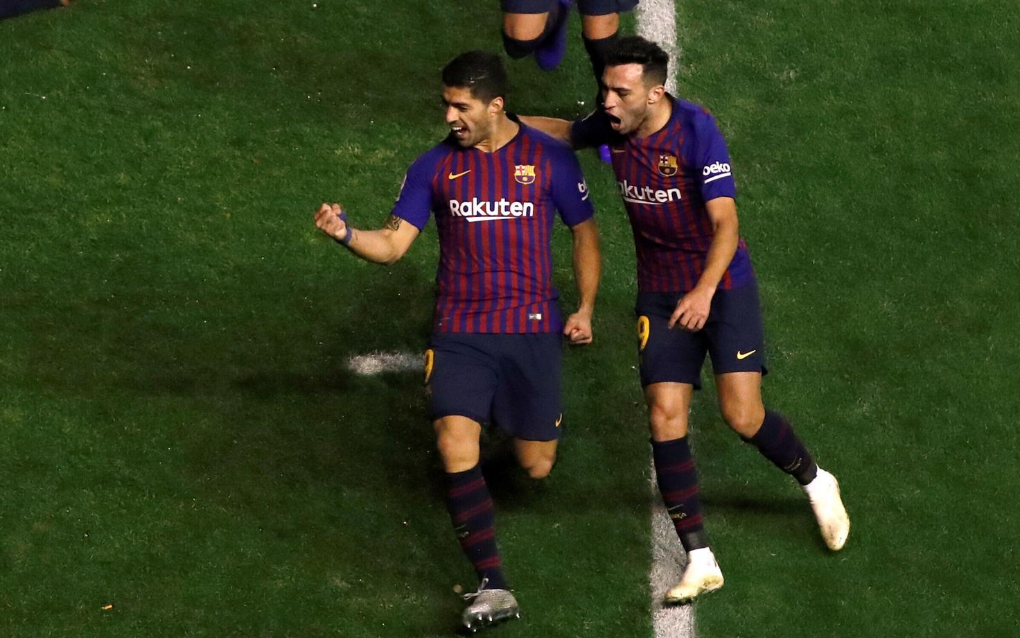 Luis Suarez tähistamas võiduväravat