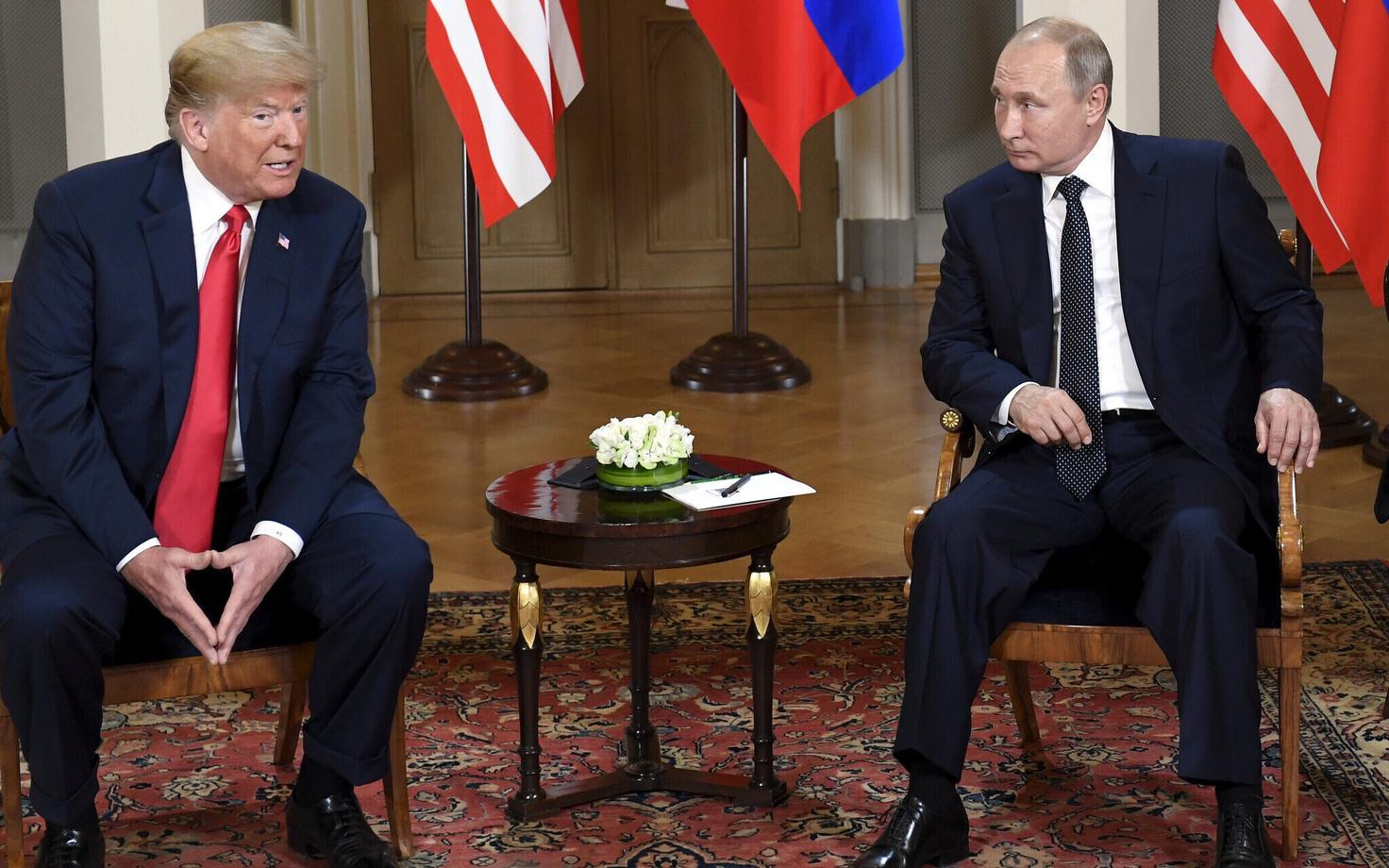 USA president Donald Trump ja Venemaa president Vladimir Putin suvel Helsingis.