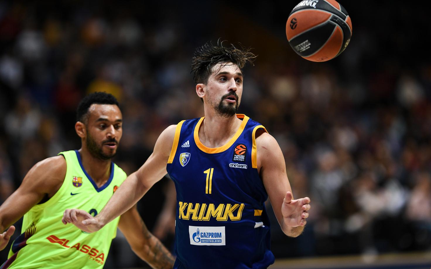 Moskva Himki liider Aleksei Šved mängus Barcelona Lassa vastu