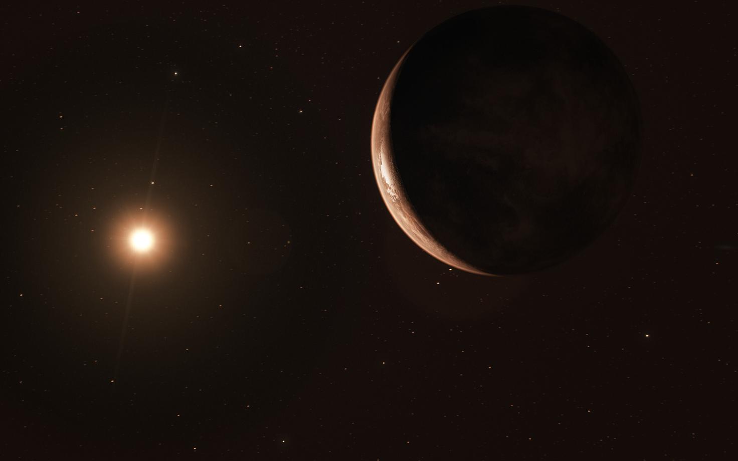 Barnard's Star b kunstniku nägemuses.