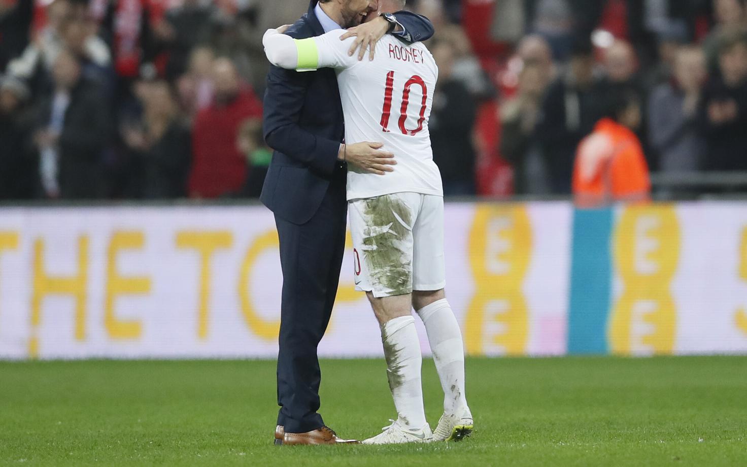 Wayne Rooney ja Inglismaa koondise peatreener Gareth Southgate
