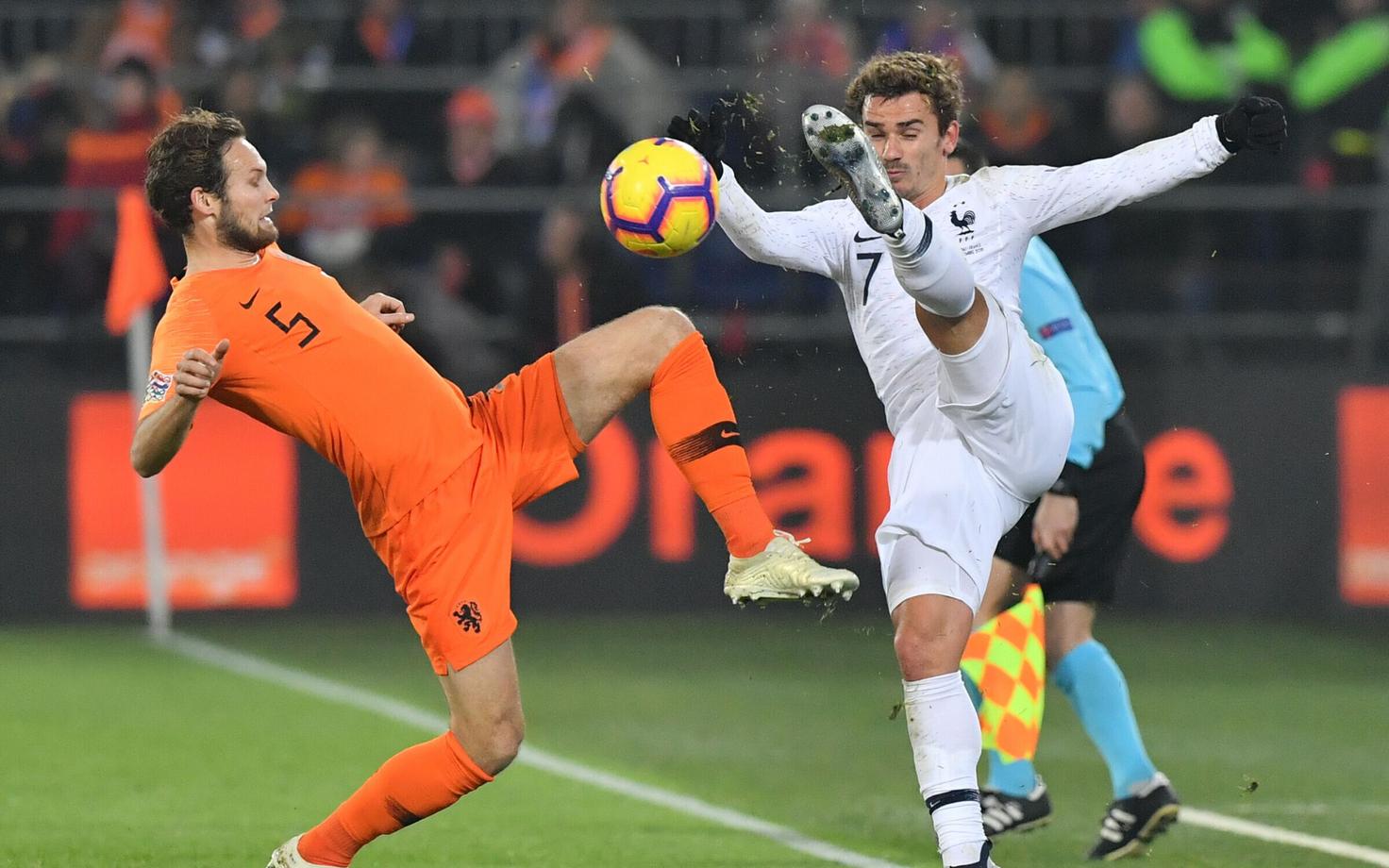 Daley Blind ja Antoine Griezmann