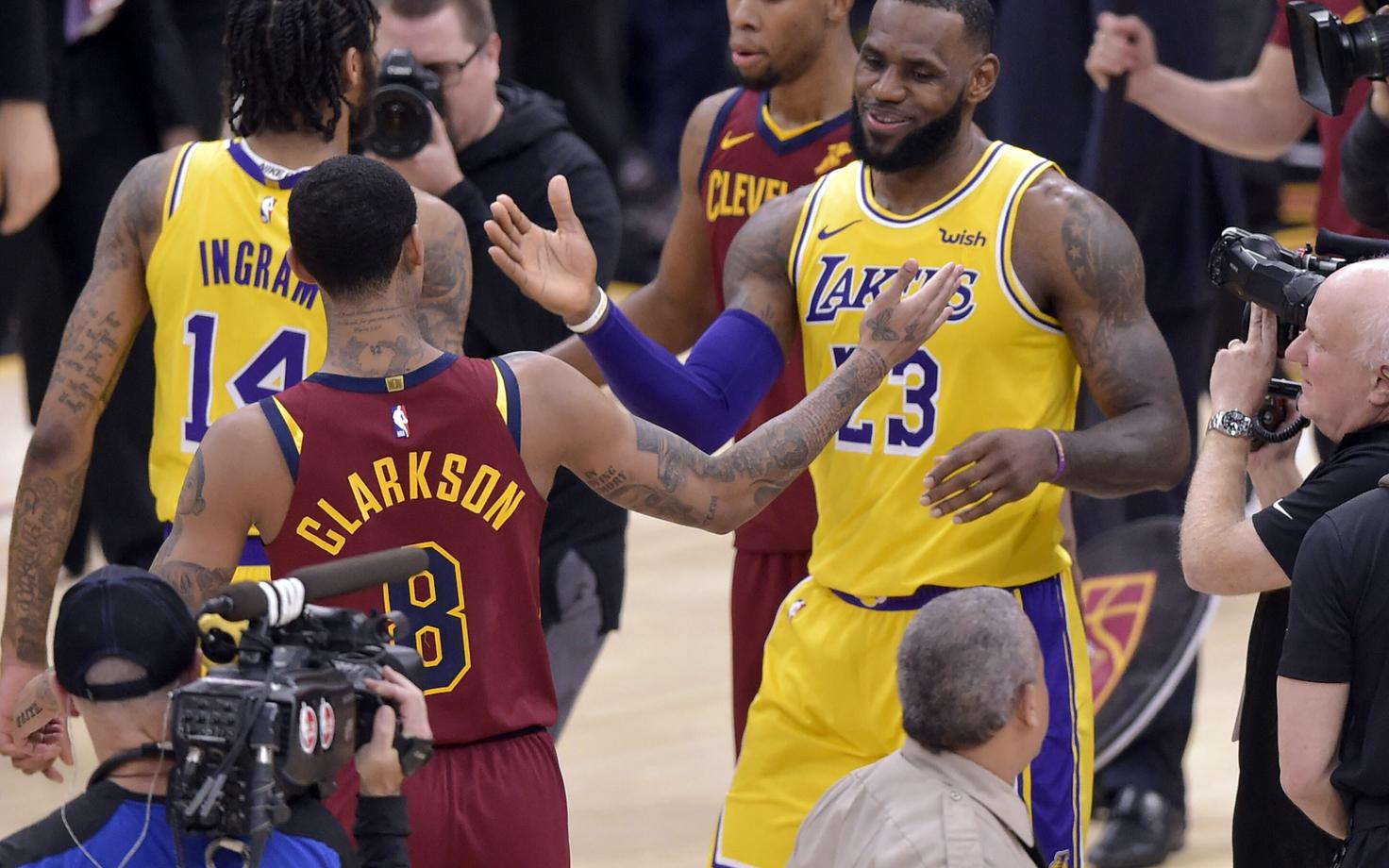 LeBron James mängus Cleveland Cavaliersi vastu