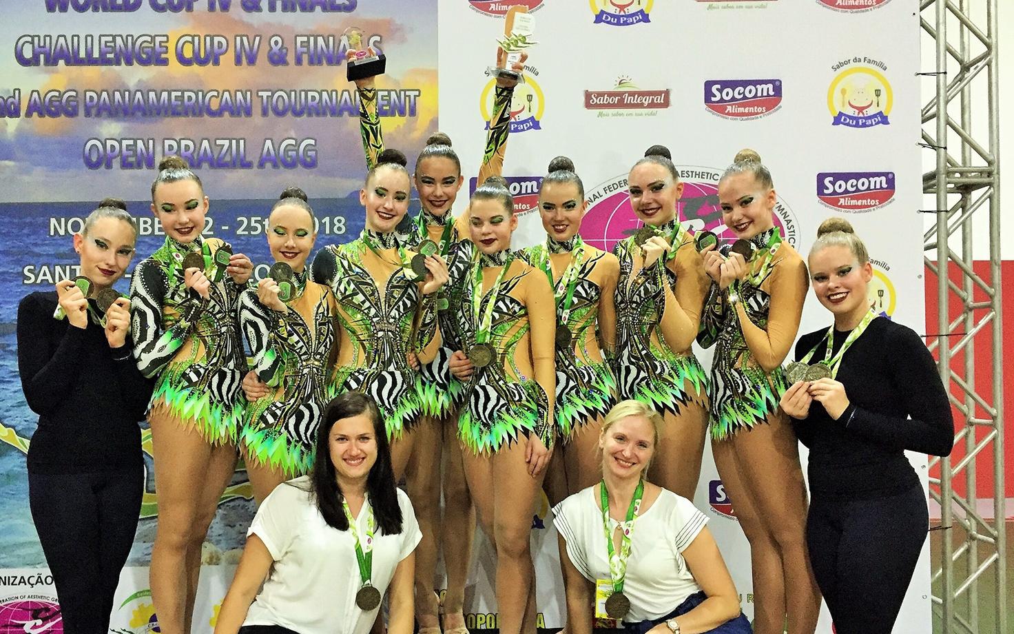 Tartu võimlemisklubi Rütmika võistkond Junior Team.