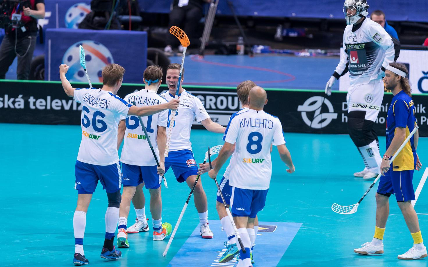 Saalihoki MM-finaal Soome-Rootsi
