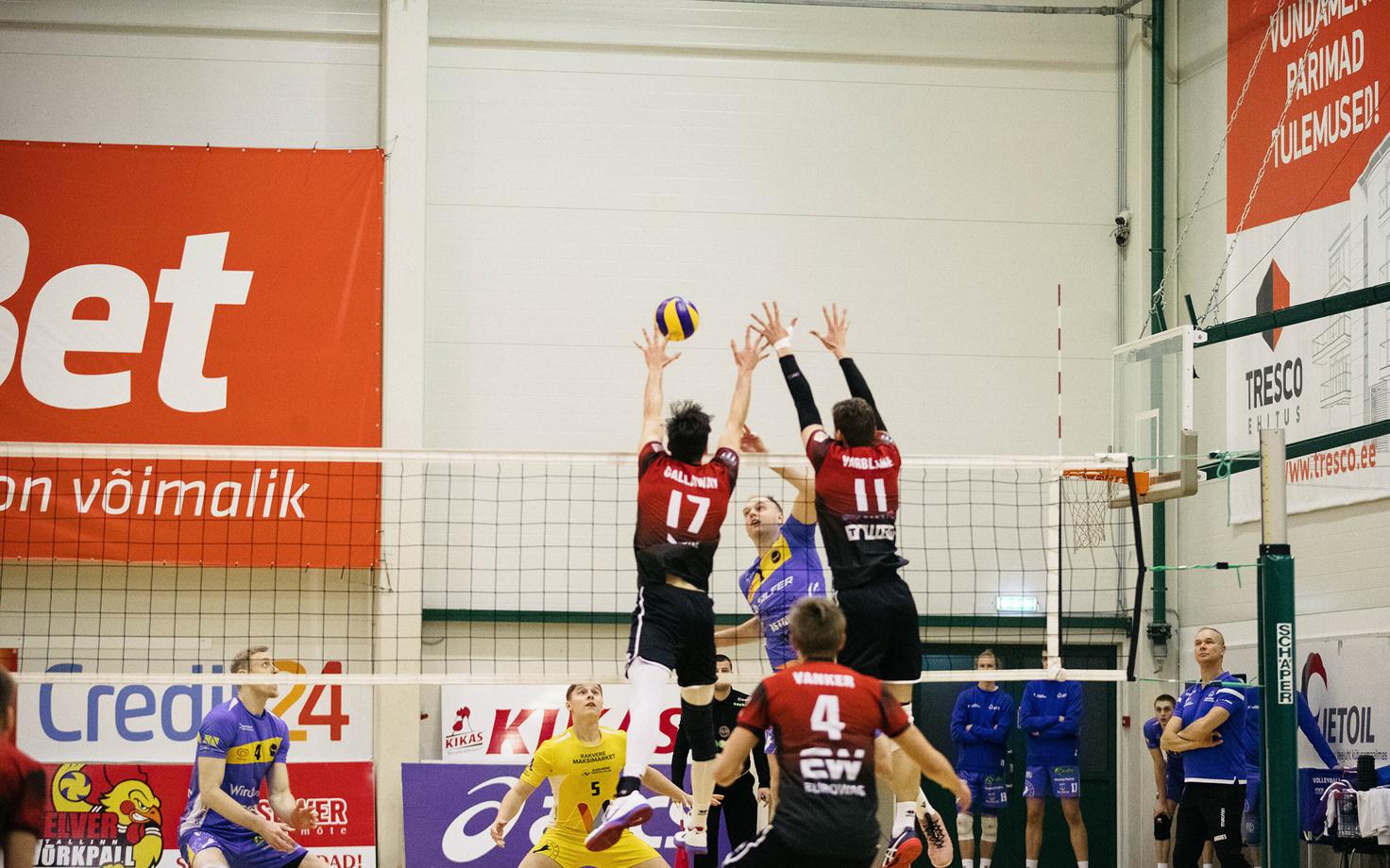 Tallinna Selver kohtumises Rakvere Võrkpalliklubiga