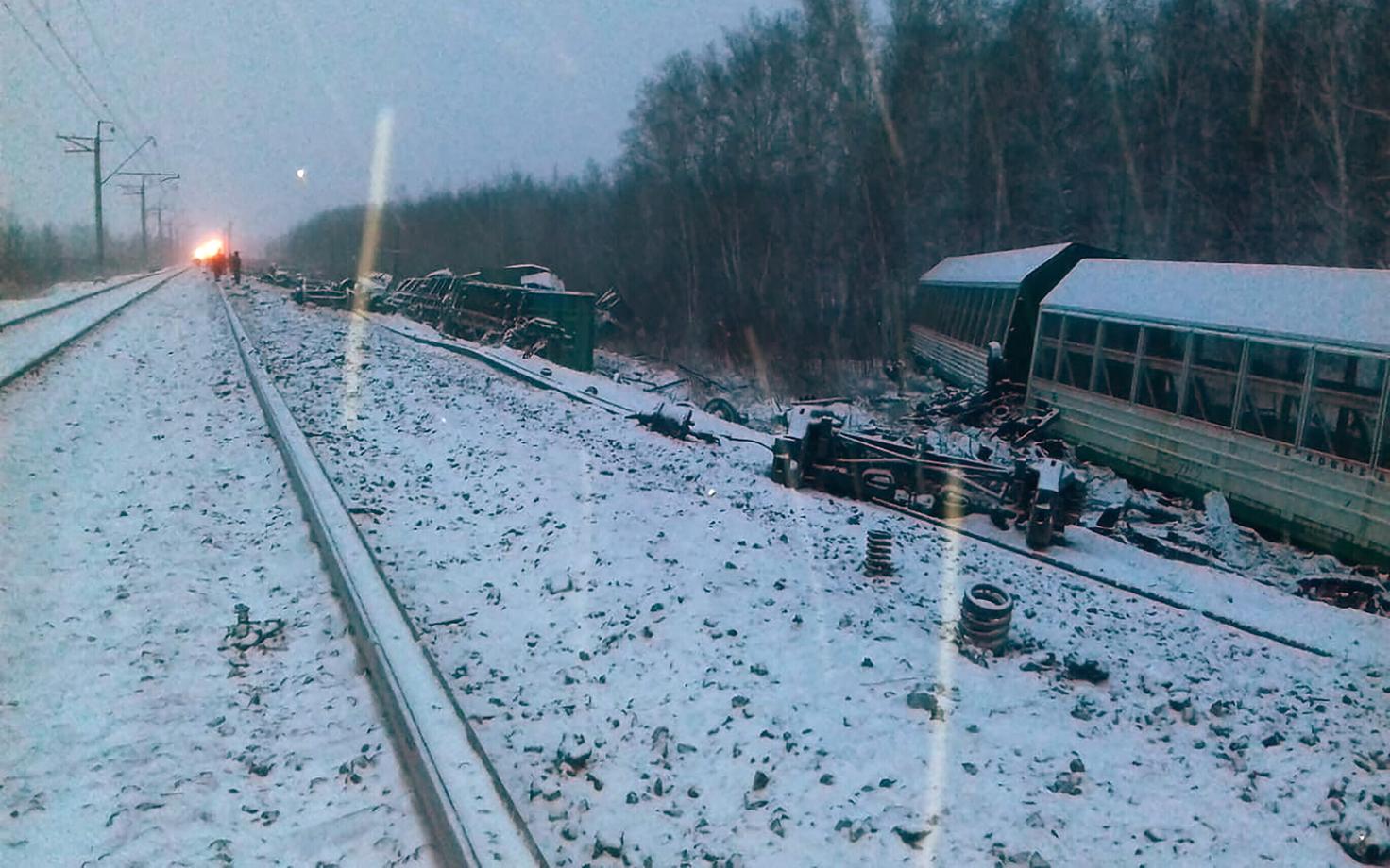 Железнодорожная авария в Омске.