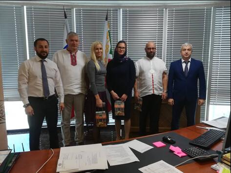 Делегация Валгаского уезда в Чечне осенью 2018 года.