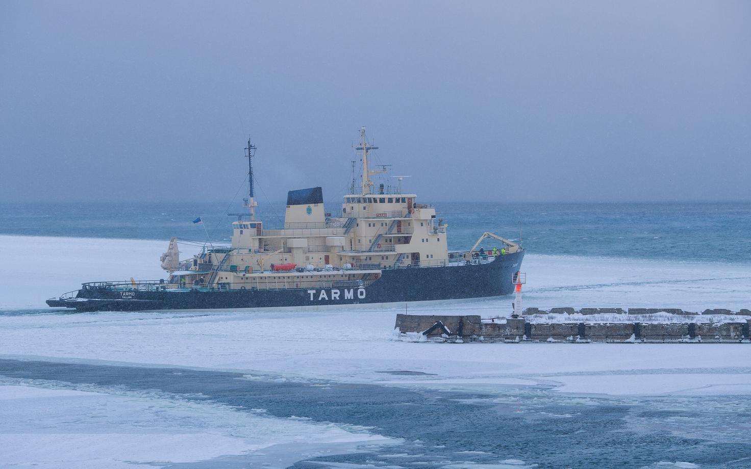 Выход в море ледокола Tarmo. Иллюстративное фото.