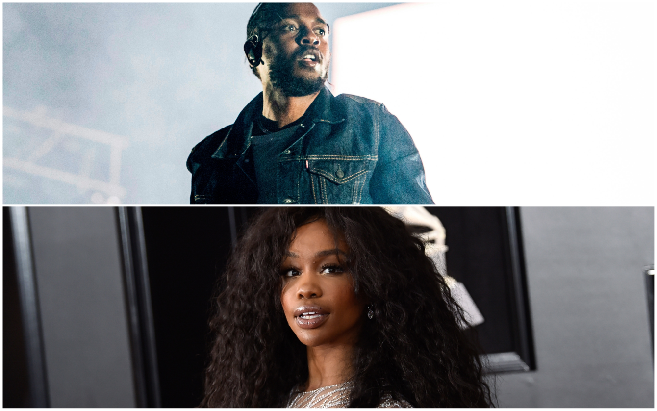 Kendrick Lamar (üleval) ja SZA.