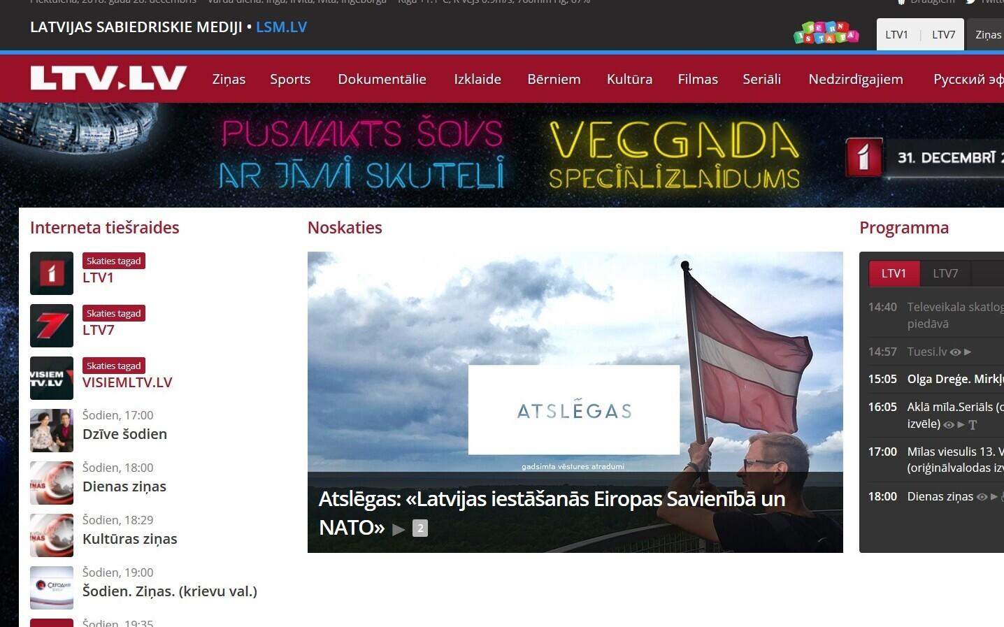 Latvia's LTV website.