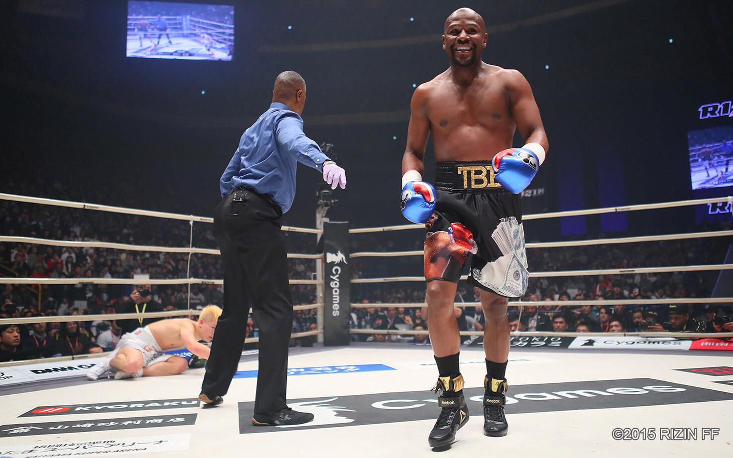 Floyd Mayweather näidismatšis Tenshin Nasukawa vastu